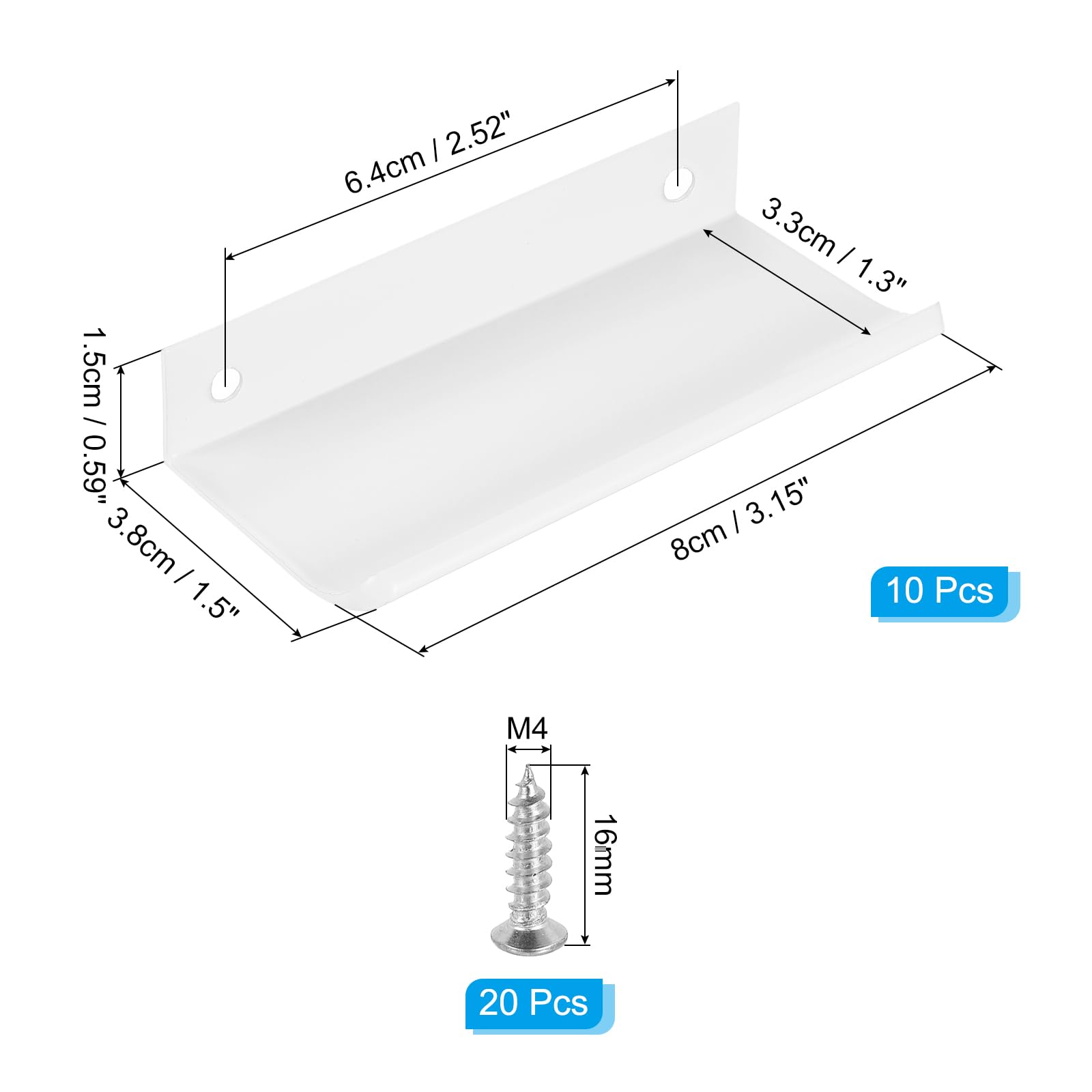 PATIKIL Mount Finger Edge Pull - Image 2