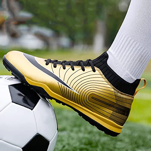 Sapatos de Futebol Masculino,Casual Confortável Topo Alto TF Chuteiras de Futebol Juvenil,Respirável