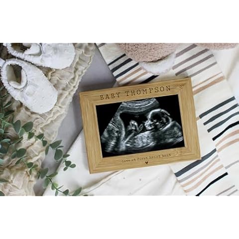 eBuyGB Personalised Baby Scan Photo Frame Cover