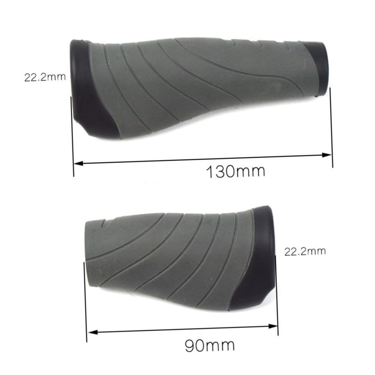 Toyvian 6piezas Manillar De Bicicleta Cubierta Antideslizante Puños para Agarre y Comodidad Accesorio para Ciclismo Al Aire Negro