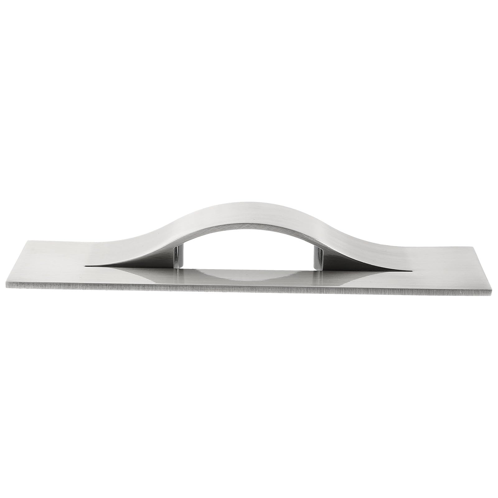 Poignées de porte armoires cuisine 64mm en aluminium brossé argenté x5
