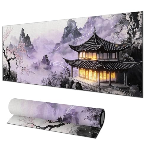 Tapis de souris xl antidérapant 80x30 cm pour souris sans fil