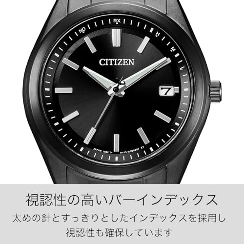 [CITIZEN] 腕時計 CITIZEN COLLECTION 3針モデル 光発電エコ・ドライブ 5気圧防水 ベーシック ブラック AS1085-61E メンズ 商品画像5