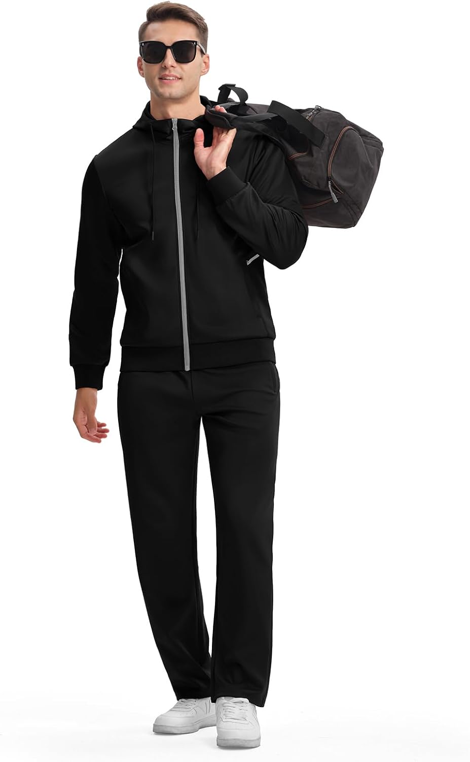 Gopune Men's Tracksuit 2 Pieces Set Hoodie Sweatsuits Full Zip Athletic Jogging Suits Long Sleeve Casual Sports Outfits - Image 6