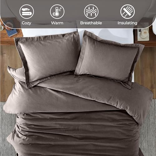 Housse de couette flanelle de coton ultra douce contre le froid du lit double - 6