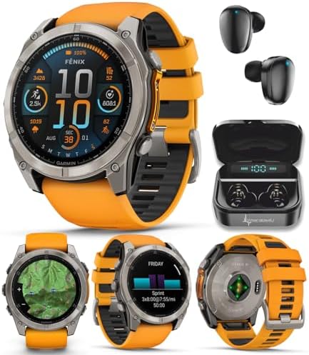 Garmin Fenix 8 51 mm, AMOLED Multisport GPS Smartwatch, Sapphire,...