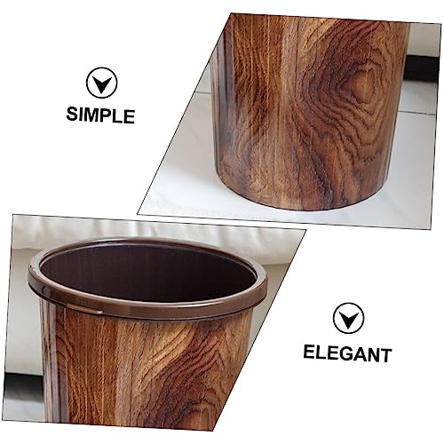 Bote de basura rectangular de cocina MAGICLULU 12L marrón miniatura 5