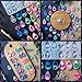 KOTEDUA Keychain Resin Molds Silicone with Hole, 28pcs UV Resin Jewelry Mold, Epoxy Resin Molds for Keychain Pendant Jewelry Making Molds for Epoxy Resin Earring Mold, Earrings, Necklace