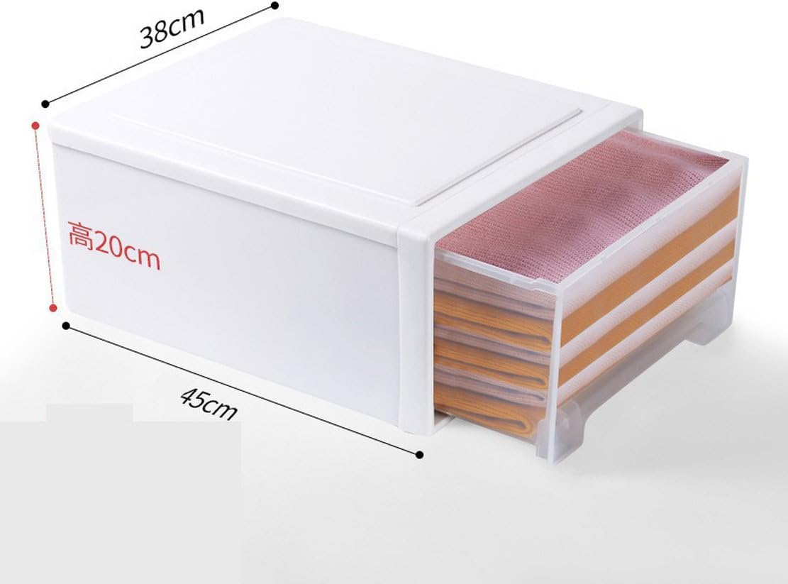 MJKQ9 収納ケース 幅25&times;奥行32.5&times;高さ12.5cm 収納 ケース 衣類収納 積み重ね ホワイト プラスチック 同色2個セ
