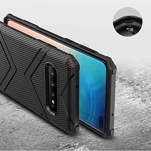 Zore Galaxy ile uyumlu S10 Kılıf Hank Silikon Siyah