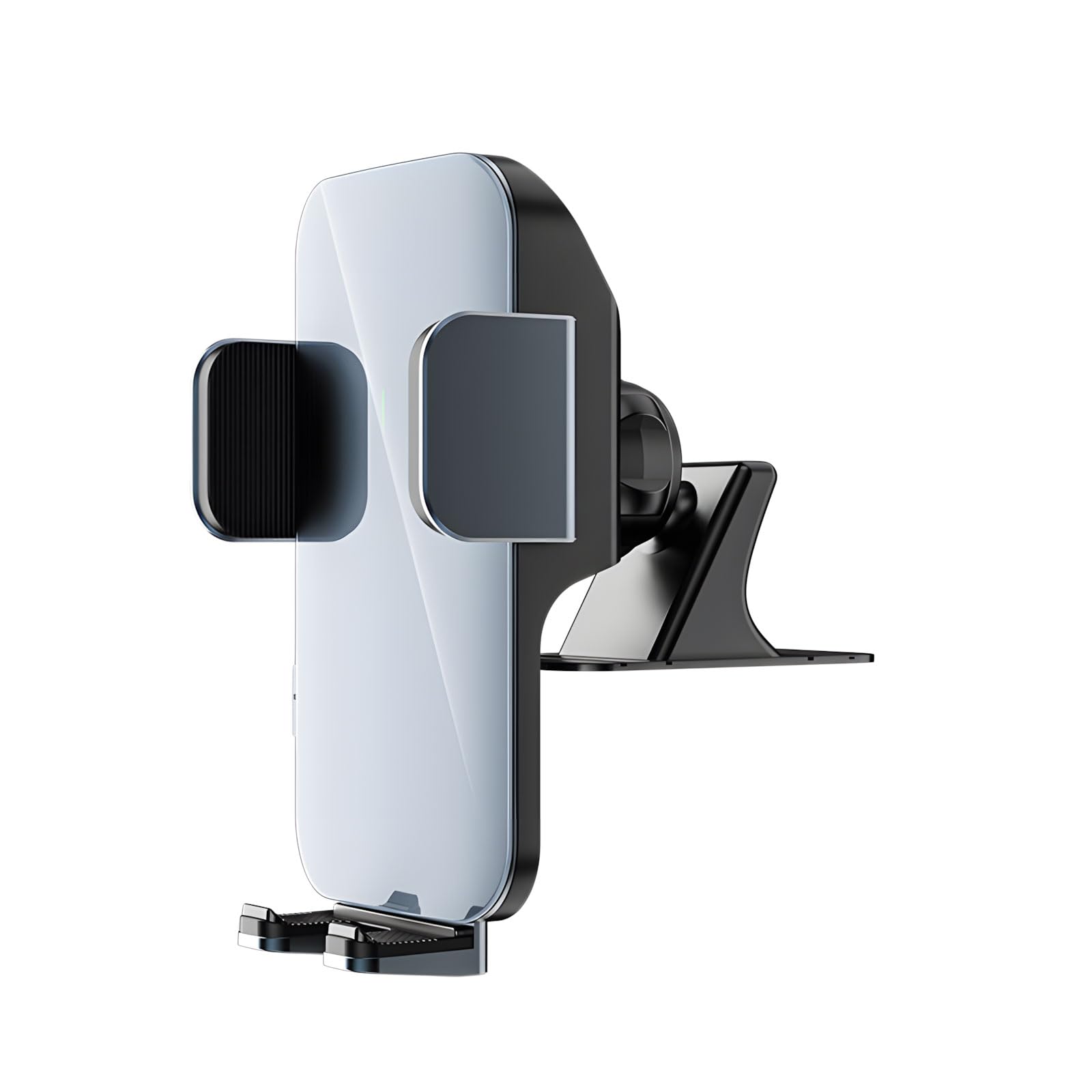 Supporto per telefono solare girevole per cruscotto ' auto con tecnologia anti-vibrazione a gradini e supporto per telefono con presa rapida e forte presa