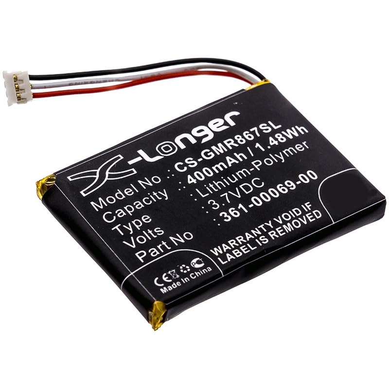 Batería adecuada para Garmin 010-11867-10, 010-11925-00, 361-00069-00