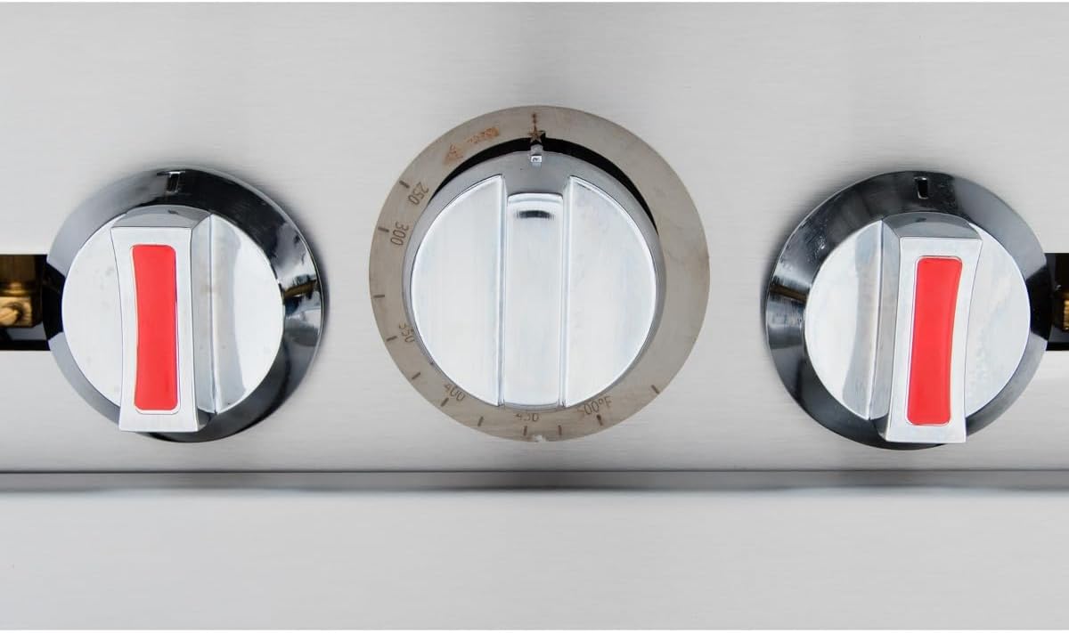 EMPURA 24" Freestanding Liquid Propane Range | Cooking Stove with Single Standard Oven and (4) Cast-Iron Open Burners for Kitchen Hotel | 151,000 BTU | 24"W x 60-3/8"H x 32-5/8"D, Stainless Steel