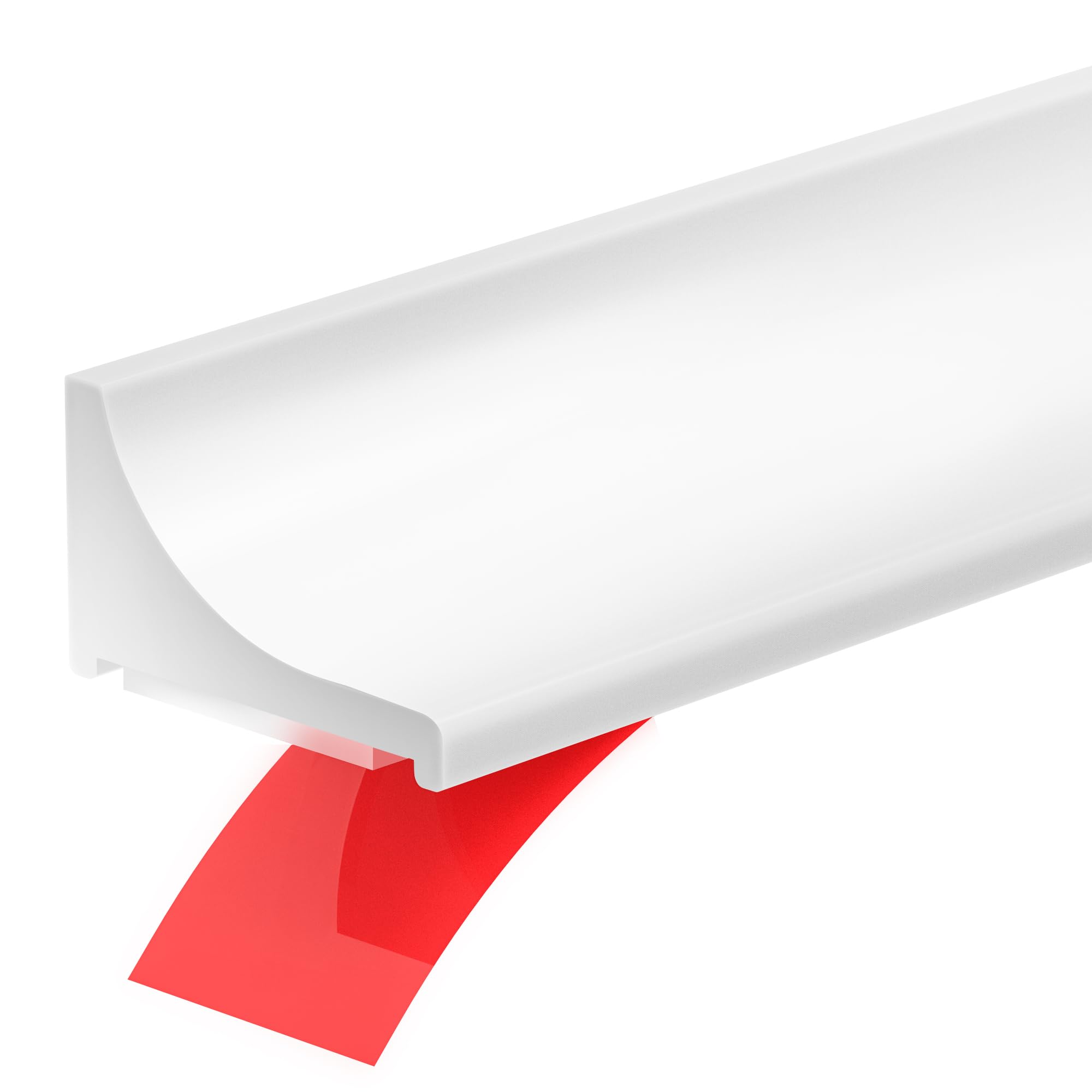 67Inch Shower Threshold Water Dam, Self-Adhesive Silicone Shower Barrier Water Stopper Shower Door Bottom Seal Strip Shower Splash Guard for Bathroom Kitchen Bathtub