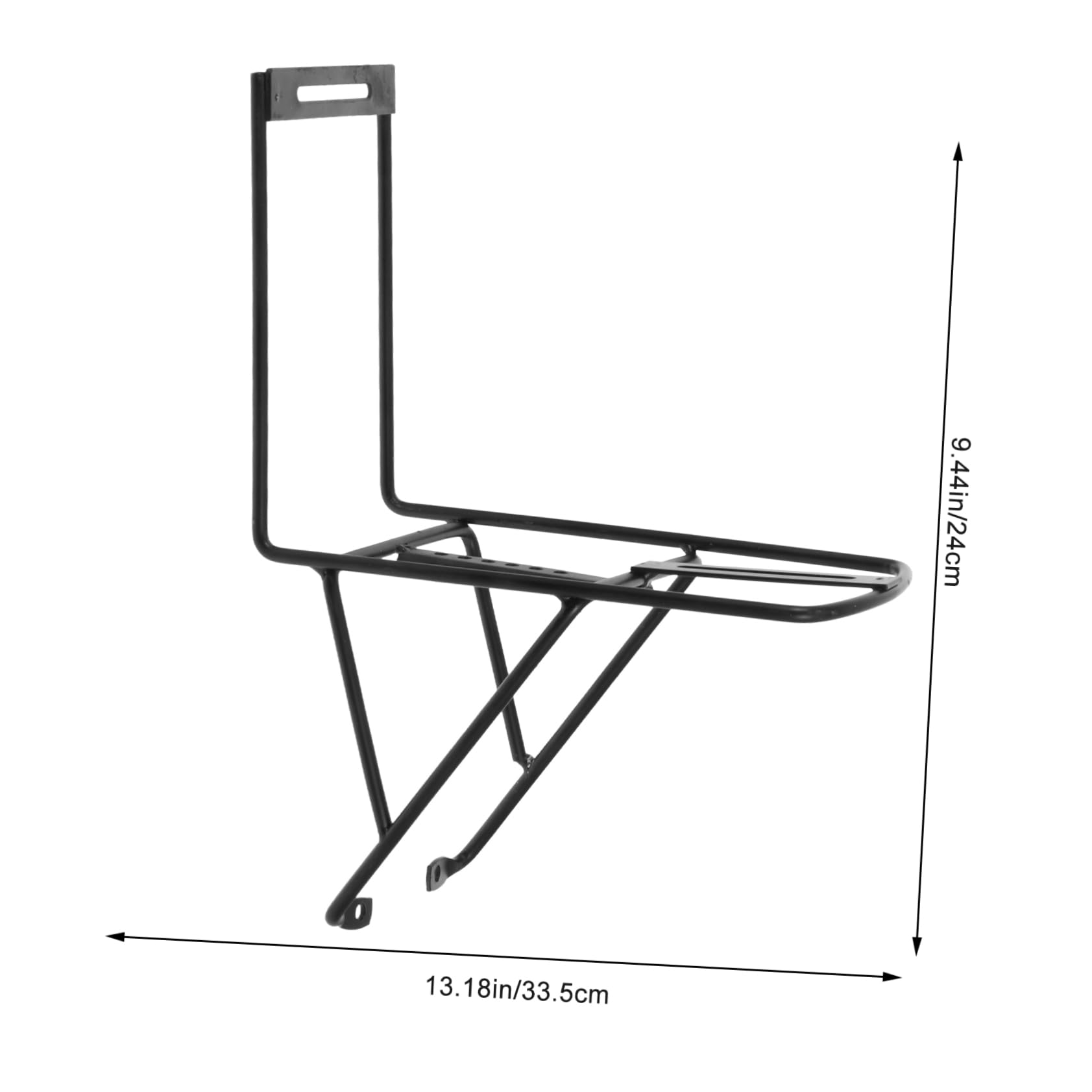 Happyyami 2pcs Durable Art Bike Front Rack Cycling Carrier Holder for and Bag Transport Lightweight and Compact Design Suitable for Bikes