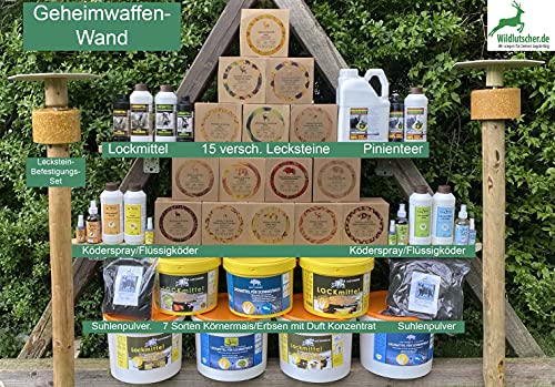 Wildlutscher Leckstein Honig | Extra Harter Wild- Leckstein | Wildbindendes Lockmittel| für Schwarzwild, Rotwild und Raubwild. |Wochenlange Nutzungsdauer | 1,8 kg (14,95 €/kg)