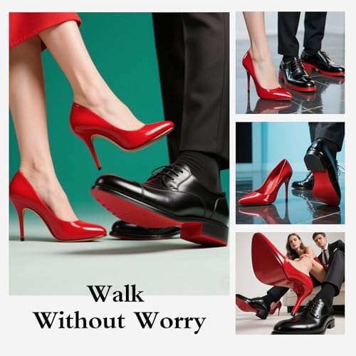 Image of 39 in Clear Sole Protector for High Heel Shoes, Anti-Slip Shoe Sole Guard, Transparent Louboutin Sole Protector for Red Bottom Heels(5 in *39 in)