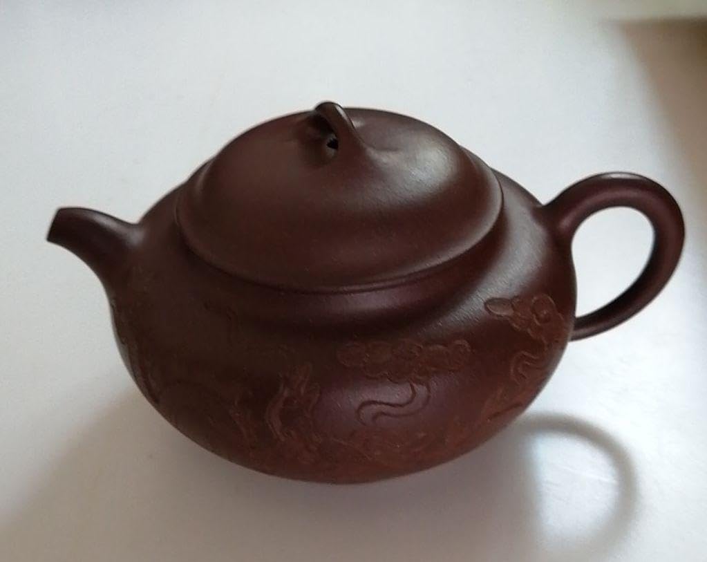 宣興紫砂 茶壷（急須）【龍柄】