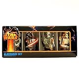 Silver Buffalo SW031P3 Star Wars Boxed Pint Glasses ( 4-Piece Pub Set), 16 oz. Each, Clear