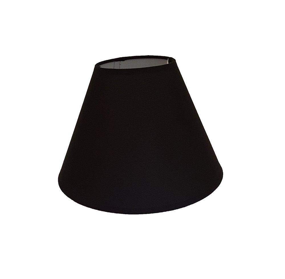 CT Lighting 9" Cotton Coolie Pendant Or Table Lampshade In Black Colour