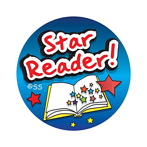Sticker Solutions - Pegatinas (28 mm, 125 unidades), diseño de Star Reader