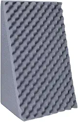 Travesseiro Triangular Anatômico Casca De Ovo Sem Capa Apoio Encosto Costa Leitura Antirefluxo (Preto)