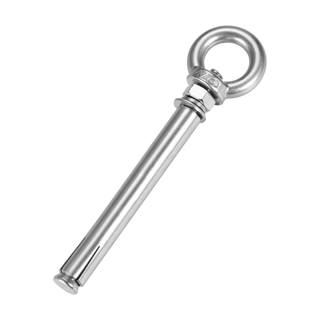 uxcell M8 x 120 Expansion Eyebolt Eye Nut Screw with Ring 304 Stainless