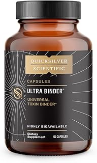Quicksilver Scientific Ultra Binder - Multi Toxin Binder with Bentonite Clay Powder, Zeolite Detox & Charcoal - Supplement for Gut Support & The Body's Toxin Removal Process (120 Capsules)