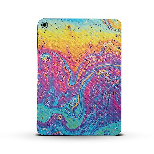 Image of MightySkins Carbon Fiber Skin Compatible with Apple iPad 10.9 inch 10th Gen (2022) Full Wrap Kit - Paint Currents | Protective Durable Textured Carbon Fiber Finish | Easy to Apply | Made in The USA