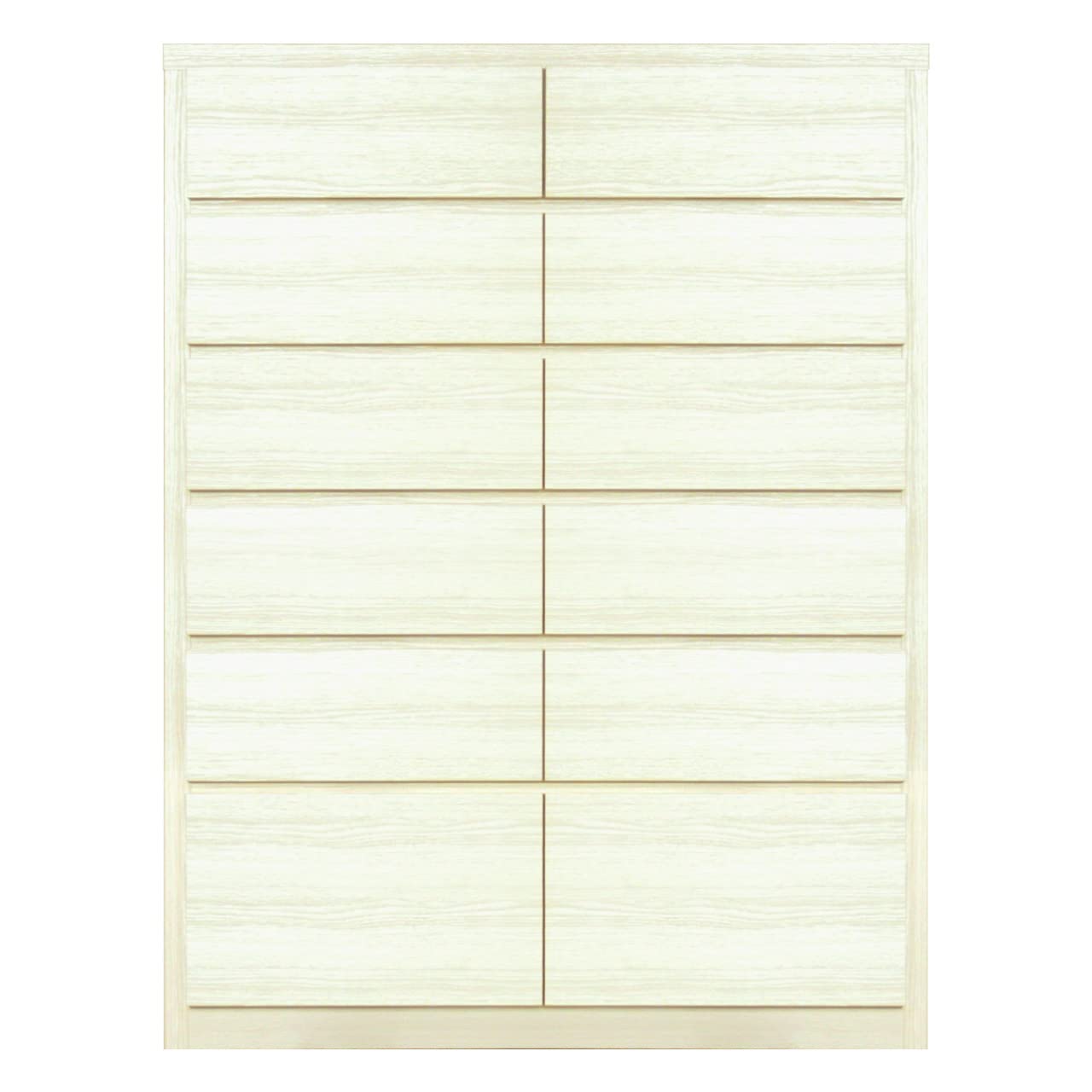 丸田木工 ウッドチェスト 幅104-6段 ホワイト 完成品 d3536 CUBE 幅104-6段チェスト「キューブ」ホワイト・オーク