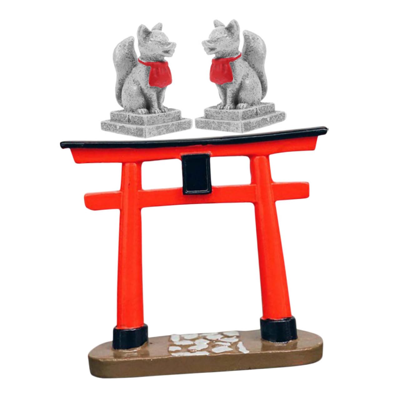 Mikikit 3 Set Di Decorazioni Per Santuari Giapponesi Kit Per Terrari Decorazioni Per Acquari Accessori Per Rettili Portavasi Per Piante Piscina Geco Sfondo Per Acquario