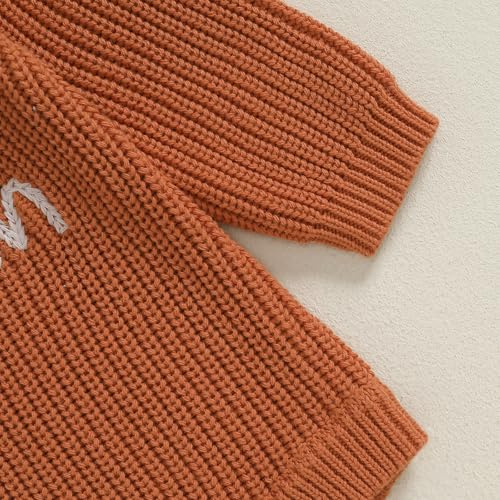 KOSUSANILL Newborn Baby Girl Boy Halloween Sweatshirt Romper Little Pumpkin Knit Sweater Fall Winter Clothes Halloween Outfit (Orange A, 0-3 Months)4