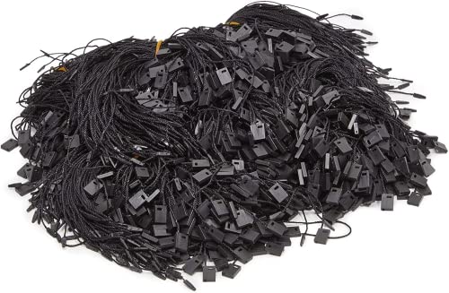 Image of Little Blooms Nylon Square Hang Tag String for Garments [Pack of 1000 pcs] (Black)
