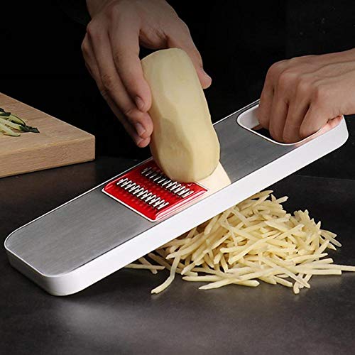 Multifunktionale Gemüseschneider Aktenvernichter Edelstahl Schneidemaschine Kartoffel Gurkenschneider Karottenreibe Küche Werkzeuge 3 Klingen