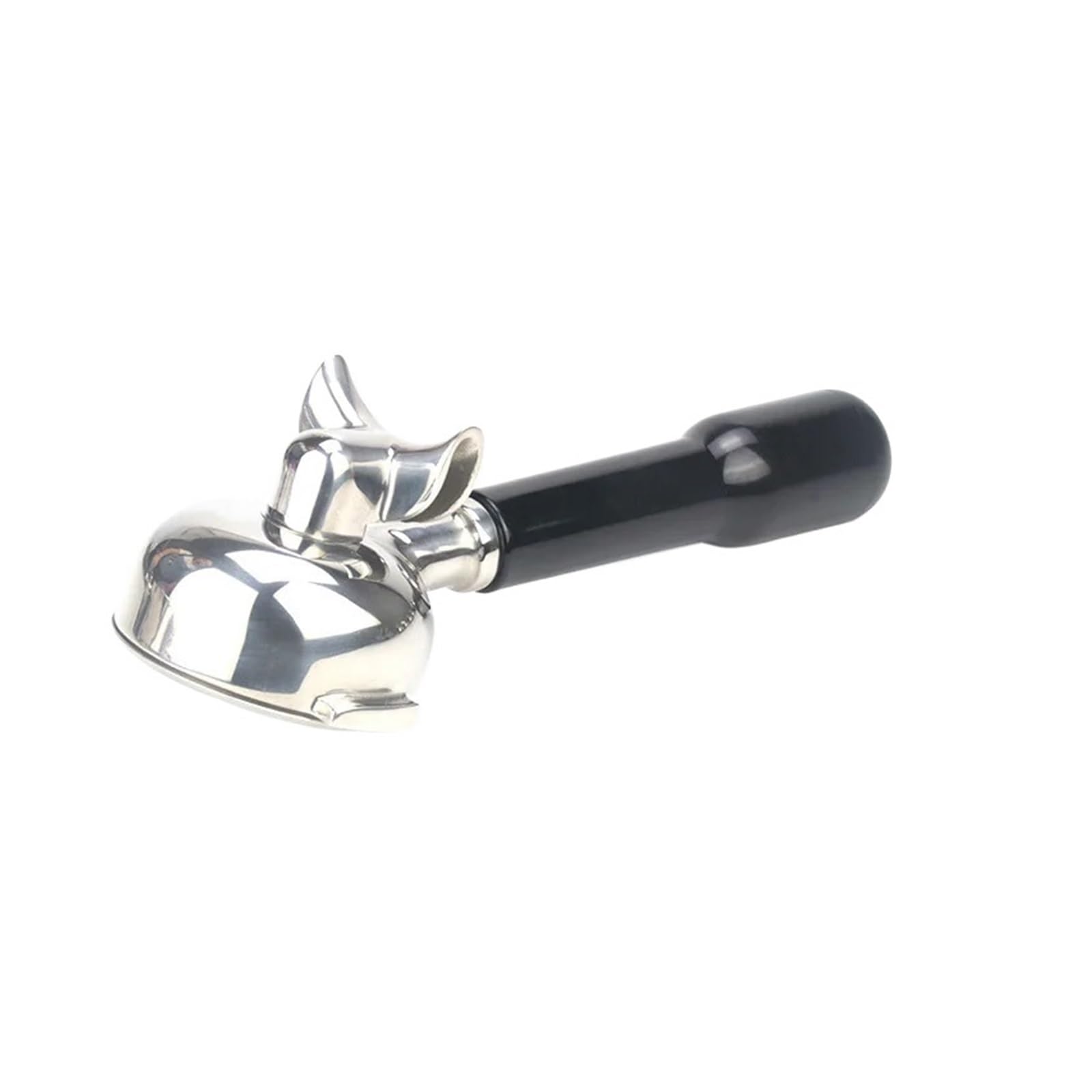 Portafiltro, compatible con Expobar, 58mm mango de madera | Repuesto para Rocket, sin fondo, filtro universal E61, doble salida desmontable(58mm-Double mouth-C2)