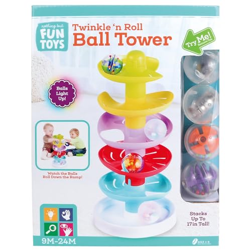 Image of Nothing But Fun Toys Sparkle and Roll Light & Sounds Ball Tower Designed for Children Ages 9+ Months,Multi,211216