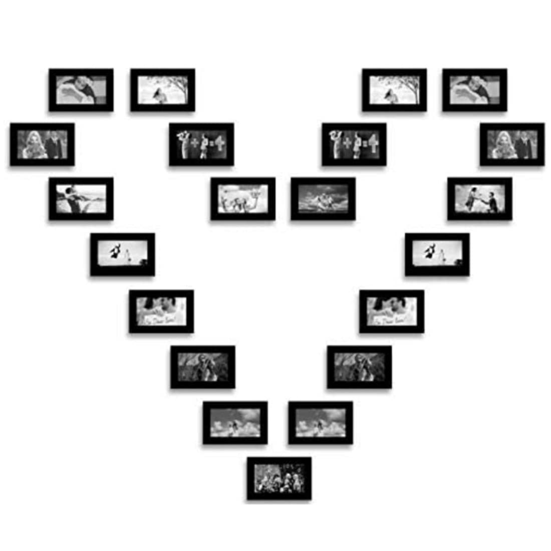 Moms'creations Collage Photo Frame,Set of 21 Individual Photo Frames (4"x 6"inch Frame Size)