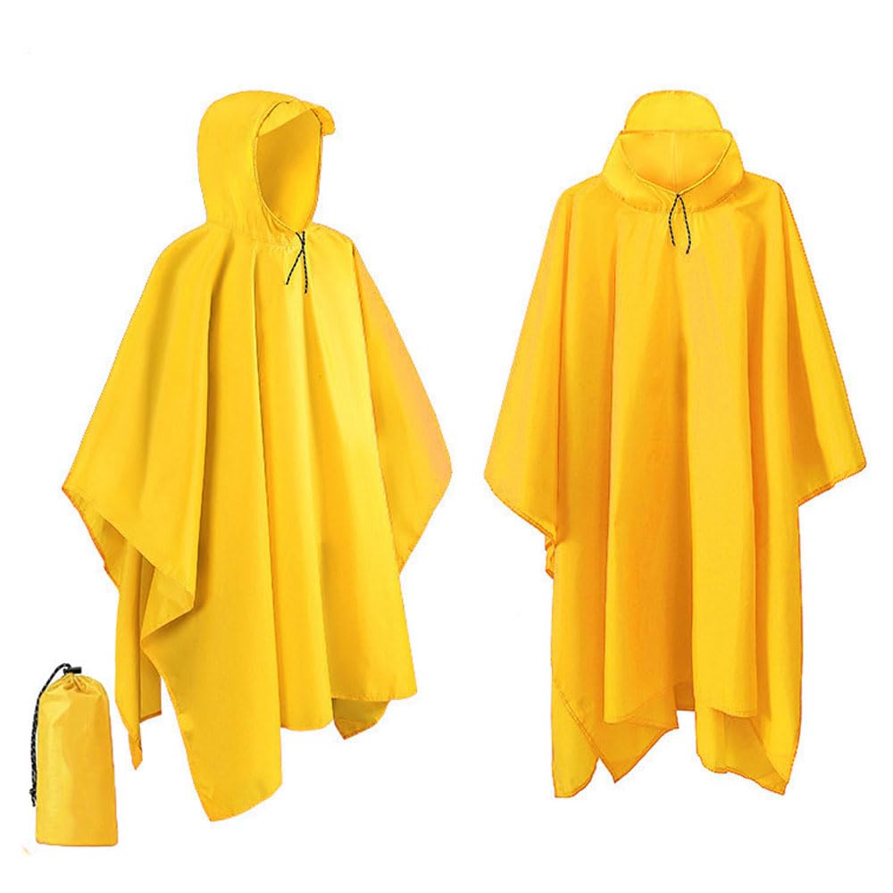 Pack 3 Ponchos De Lluvia Reutilizables - Chubasquero Impermeable Unisex Para Senderismo Y Festivales