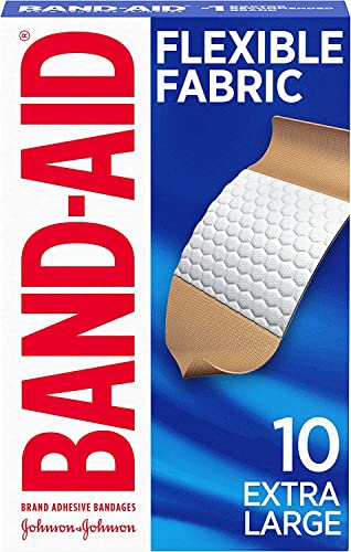 BAND-AID® Brand Flexible Fabric Bandages XL, 10 Count