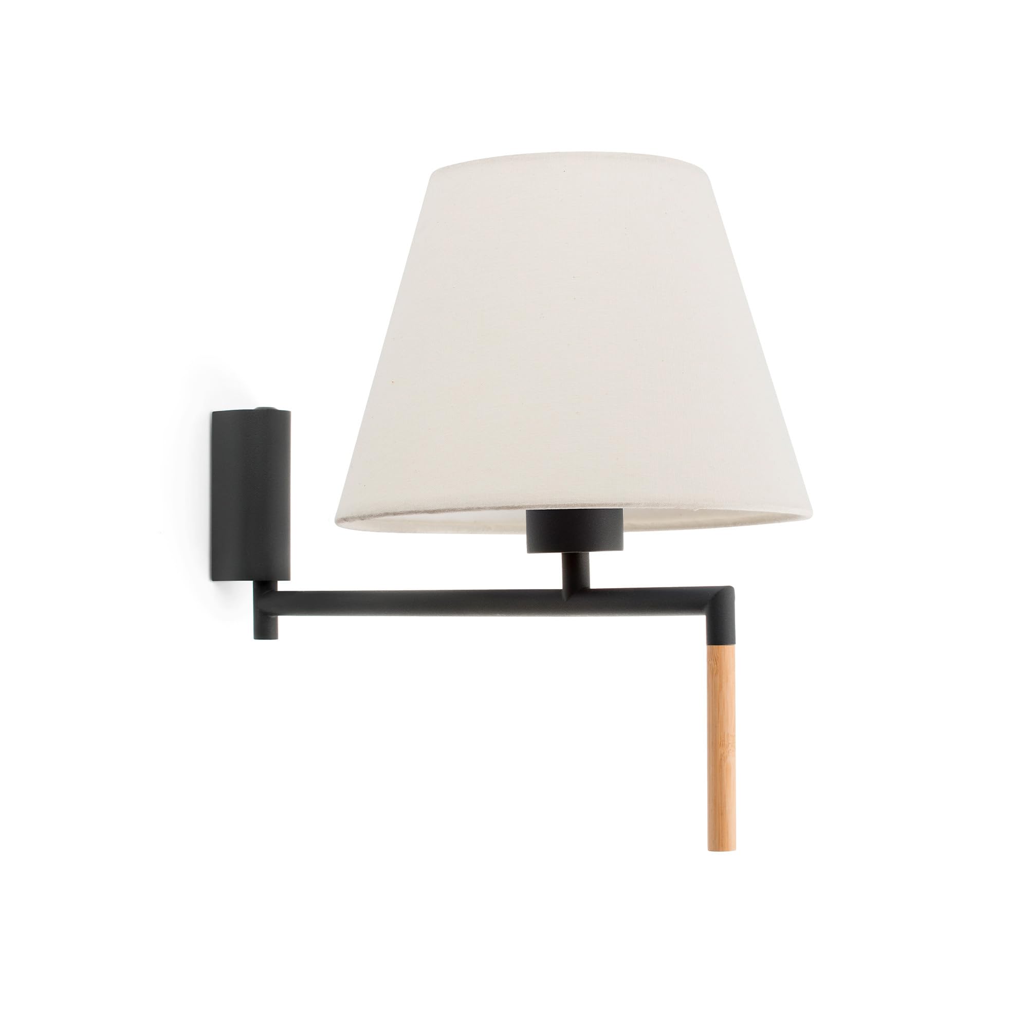 Applique RON Faro Barcelona 64400-11 gris foncé beige, luminaire mural intérieur de salon