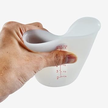 3 PCS Silicone Flexible Measuring Cups,Melting Cups for Epoxy Resin,Butter,Chocolate and More,Squeeze and Pour Silicone Measu
