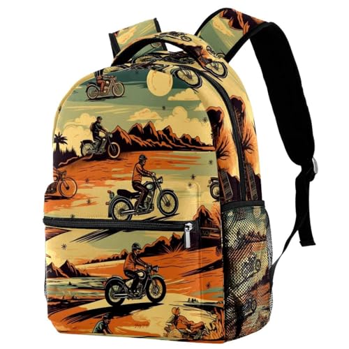 Sac à dos de moto désert enfants grand volume pour ranger les livres