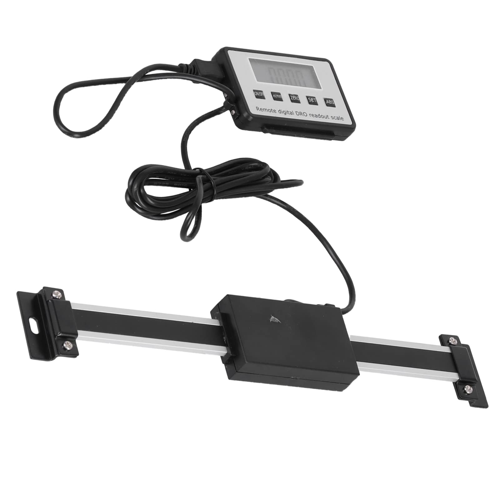 Lettura digitale Scala lineare Display LCD ad alta precisione Righello con forte retro magnetico per tornio e fresatrici Costruzione in lega di alluminio in acciaio inossidabile (0-150 mm)