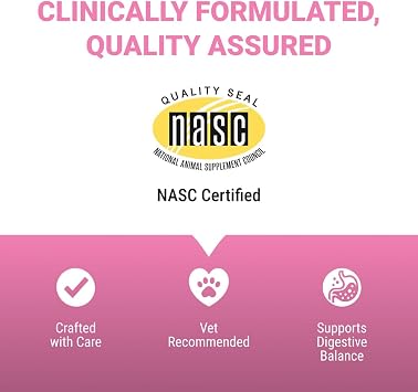 Vetoquinol Pro-Pectalin - Supports Digestive System & Stool Firmness for Dogs & Cats - Chewable Probiotic Supplement for Intestinal Support - For All Breeds - 250 Count