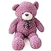 YunNasi Géant Nounours en Peluche Ours Géant Doudou 100cm Voilet