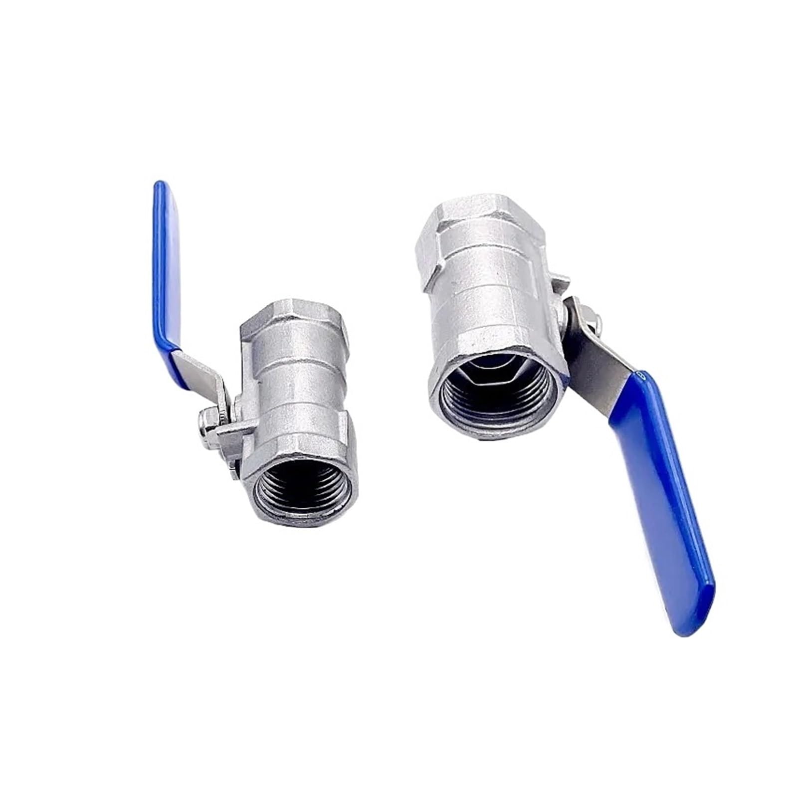 1 valvola a sfera filettata femmina SS304 2P in acciaio inox SS304 2P a foro completo con manico in vinile e valvola filettata da 0,6 cm, 1 cm, 1 cm, 1 cm, in in, 1,3 cm, 1,3 cm, 1,3 cm, 1 pezzo
