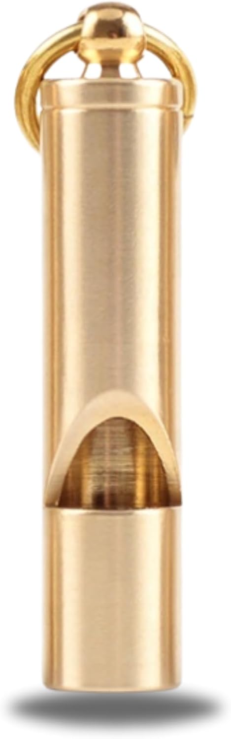Loudest Brass Whistle Best Premium Emergency Whistle One Piece Outdoor Survival Whistle On Key-Chain or Hang Around Your Neck and Carry it Anywhere! Loudest Brass Whistle Best Premium Emergency Whistle One Piece Outdoor Survival Whistle On Key-Chain or Hang Around Your Neck and Carry it Anywhere!