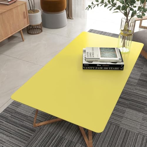 Image of Lemon Yellow Solid Matt Peel and Stick Wallpaper Contact Paper Wallpaper Modern Self Adhesive Wallpaper Decorative Removable 2 x 25 Feet