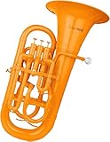 Cool Wind CEU-200 Series 4-Valve Plastic Euphonium Orange