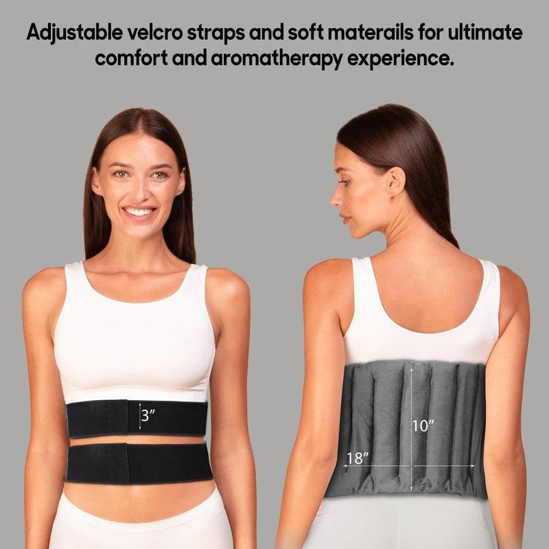 Almohadilla reutilizable multiusos para terapia de frío y calor para cuello, hombros, espalda, codos, pies, relajación muscular, compresión y curación con máscara de ojos para ojos